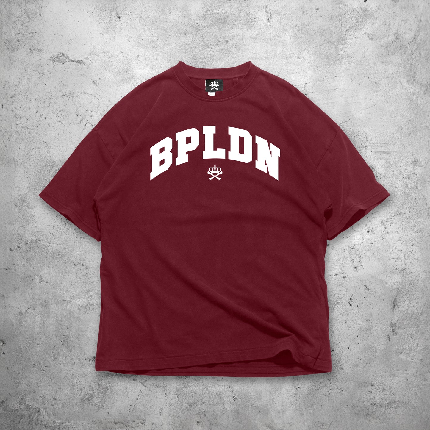 VARSITY TSHIRT - BURGANDY