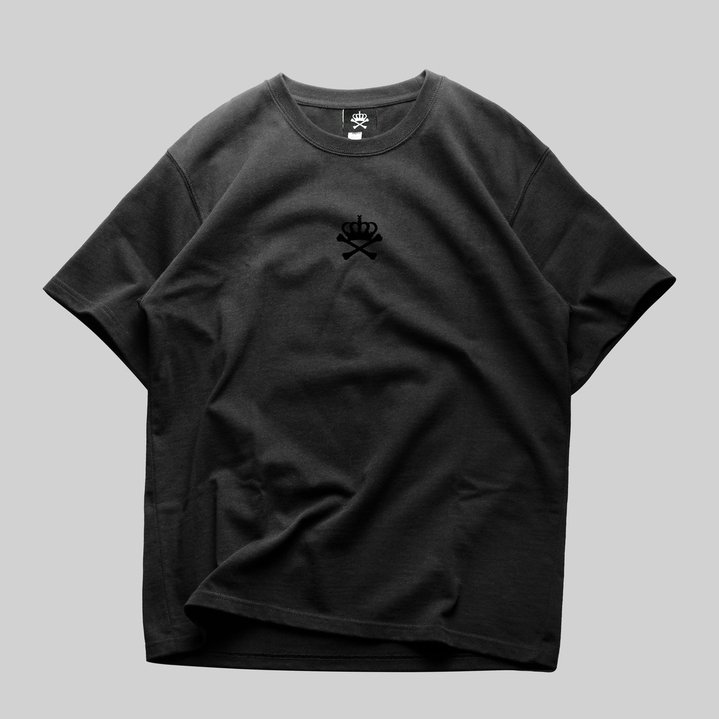 3D PUFF MONOGRAM TSHIRT - BLACK ON BLACK