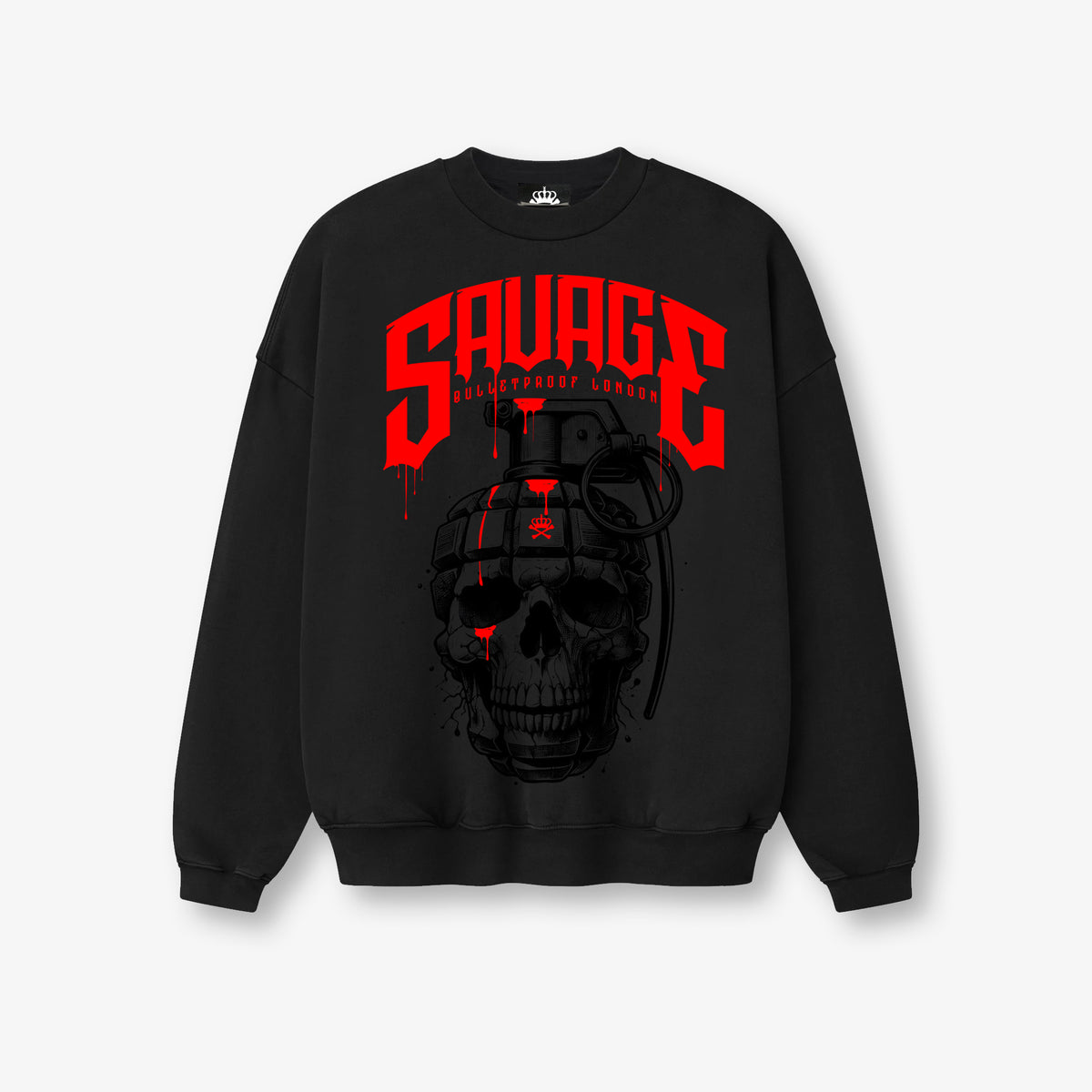 SHRAPNEL SWEATSHIRT - BLK ON BLK