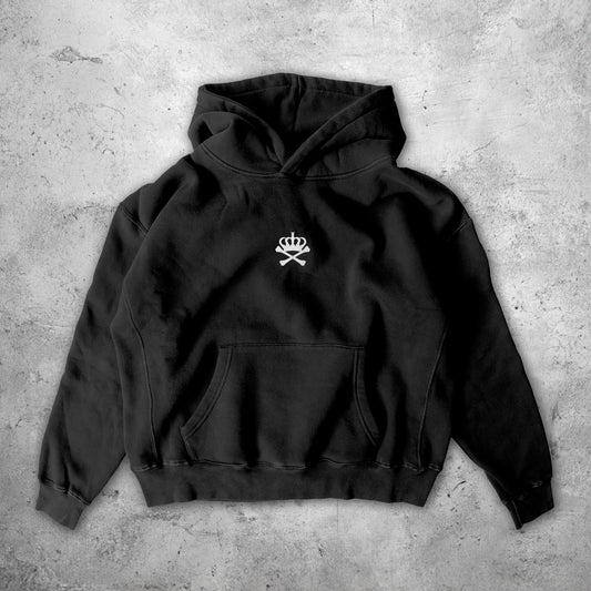 FXCK CANCER HOODY - REBEL BLACK
