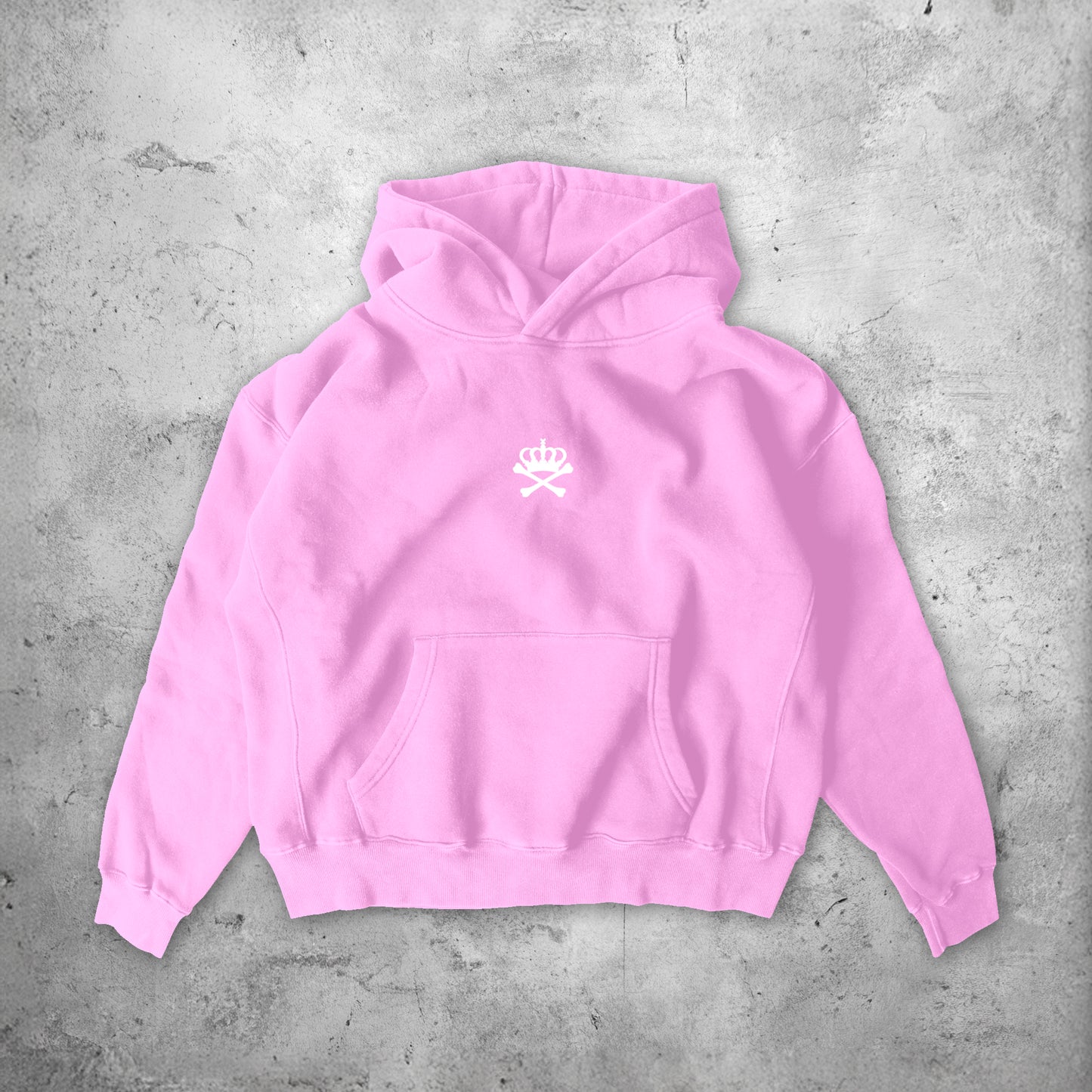FXCK CANCER HOODY - IRON BLUSH PINK