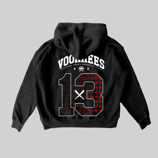 VOORHEES "MID WEIGHT" HOODIE - BLACK