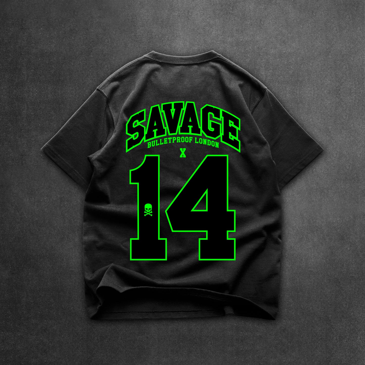SAVAGE BLACK ON BLACK TSHIRT- BLACK