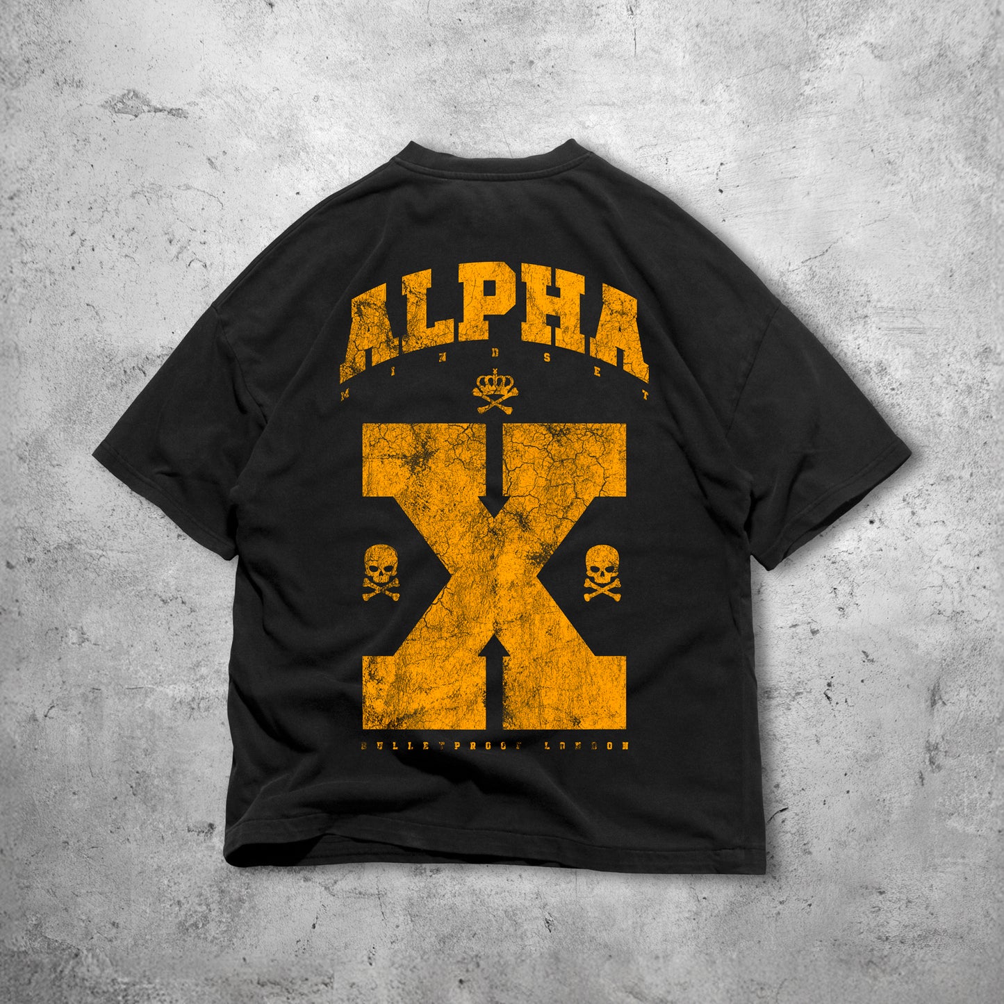 ALPHA MINDSET TSHIRT - BLACK/YELLOW