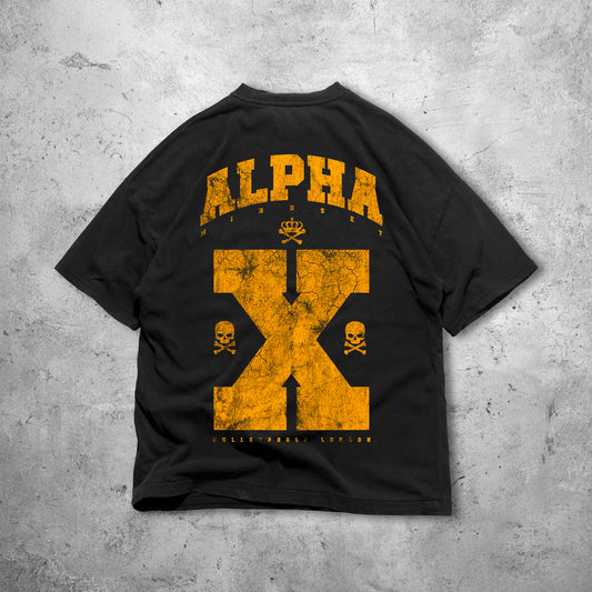 ALPHA MINDSET TSHIRT - BLACK/YELLOW