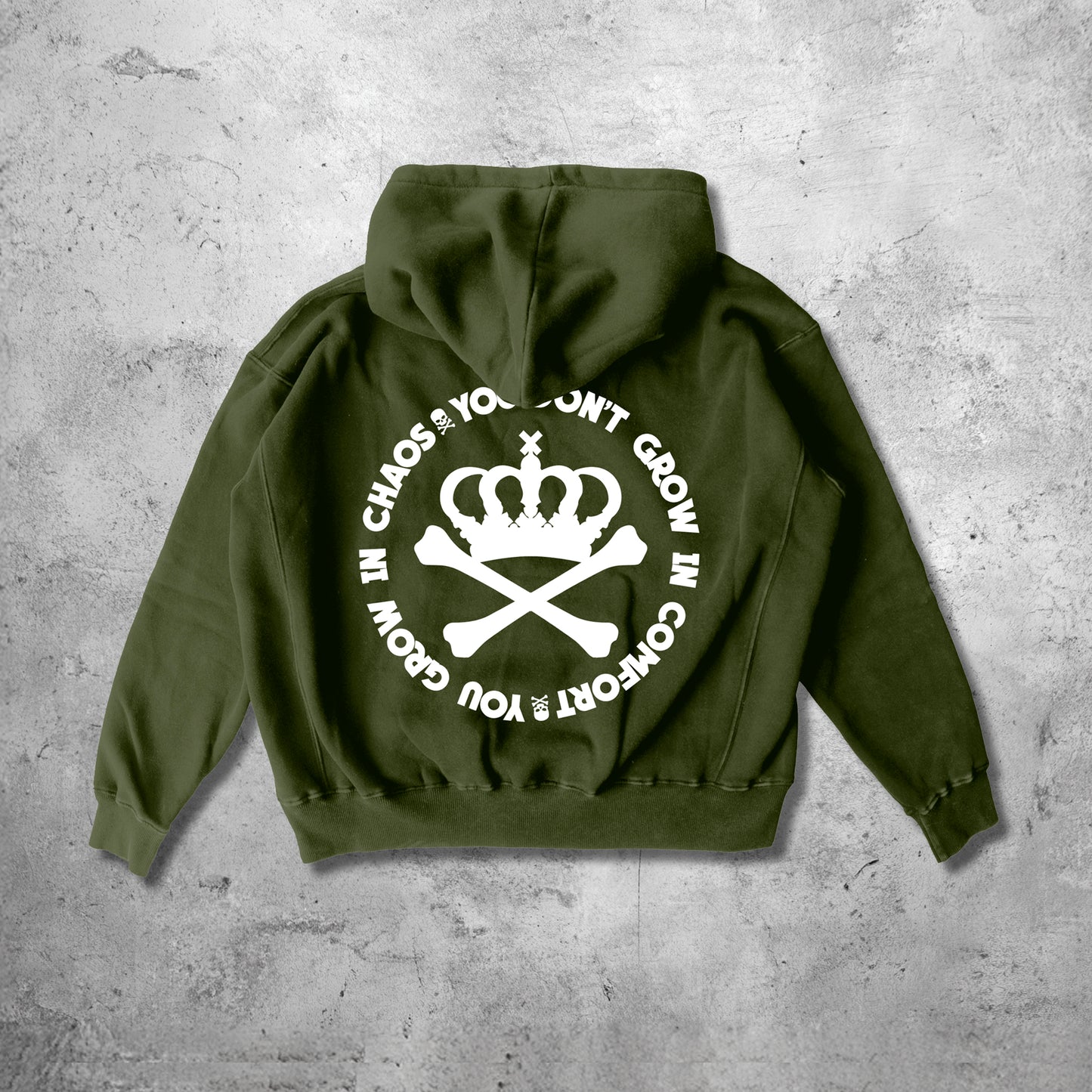CREATE CHAOS HOODY - MILITANT GREEN