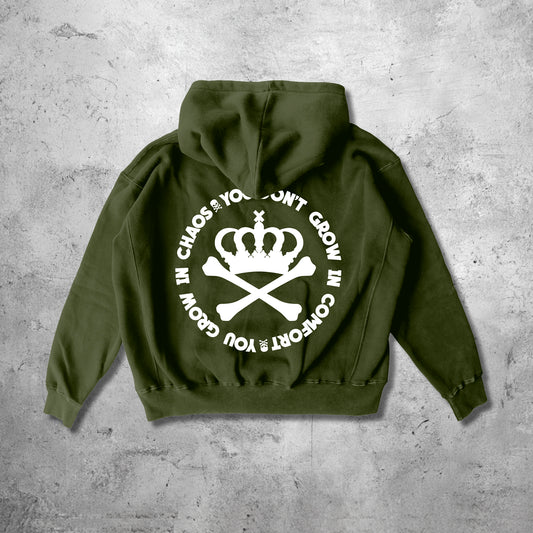 CREATE CHAOS HOODY - MILITANT GREEN