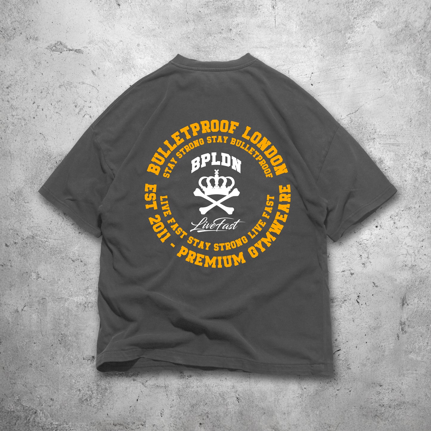 LIVE FAST TSHIRT - DARK GREY