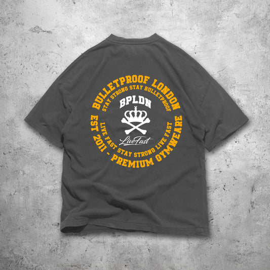 LIVE FAST TSHIRT - DARK GREY