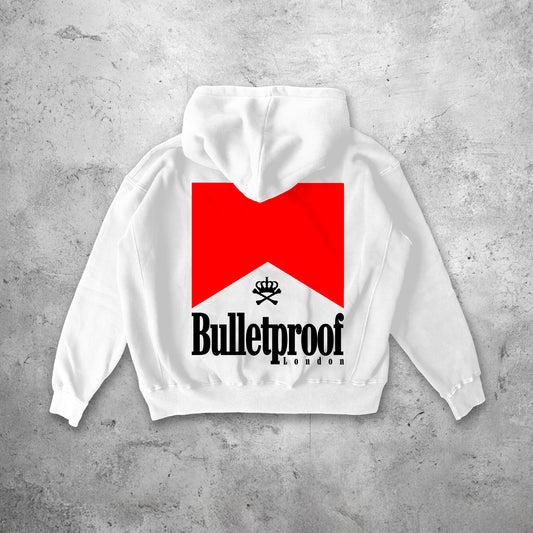 MARLBORO CLUB HOODY - WHITE/RED