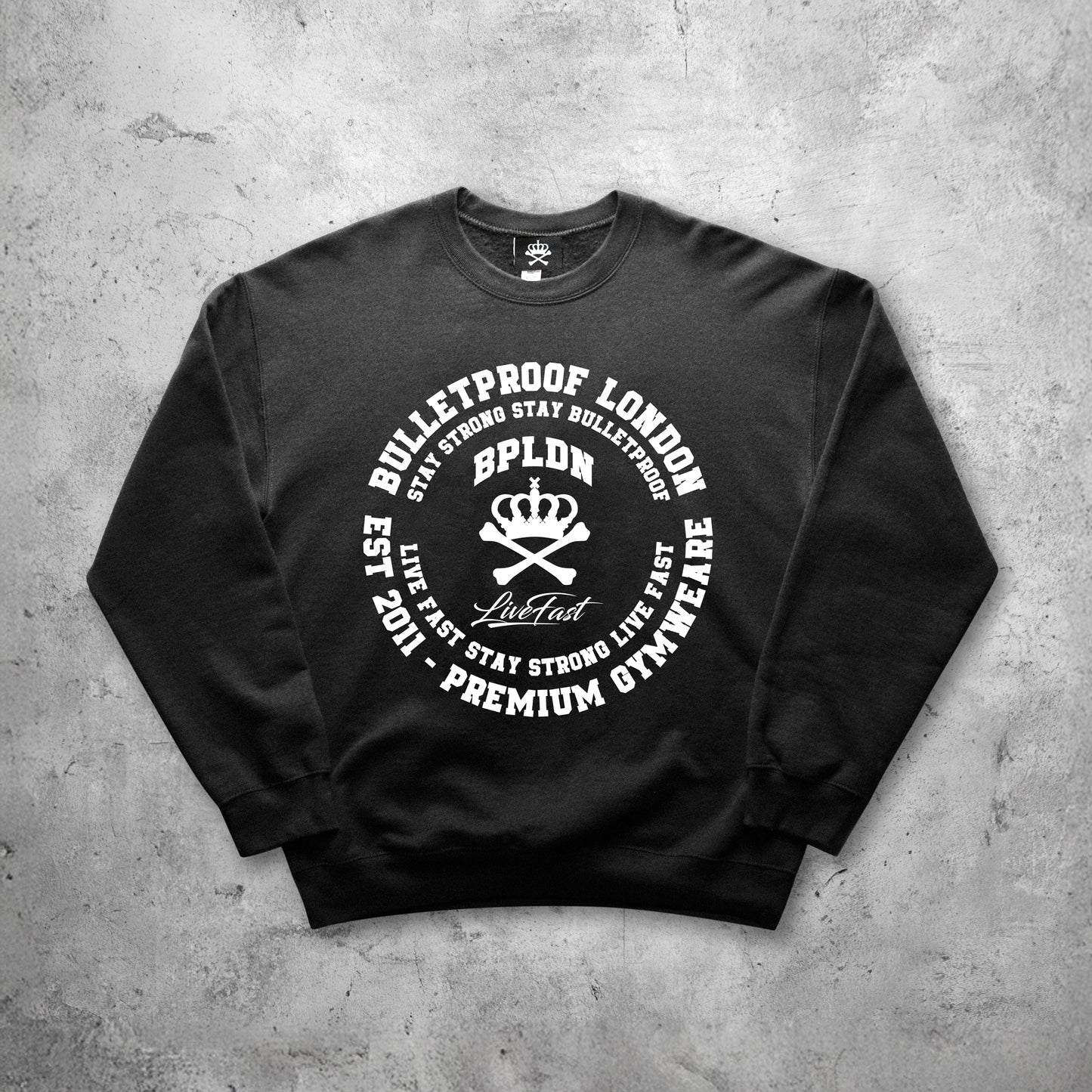 LIVE FAST SWEATSHIRT - BLACK