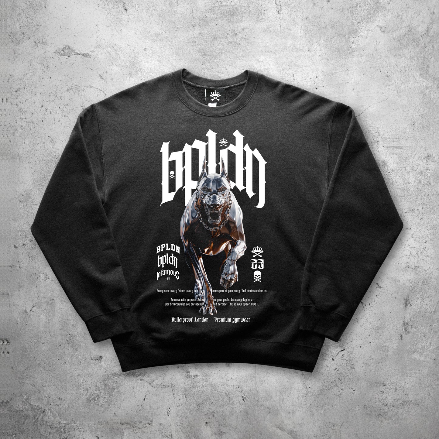 CHROME KILLER SWEATSHIRT - BLACK