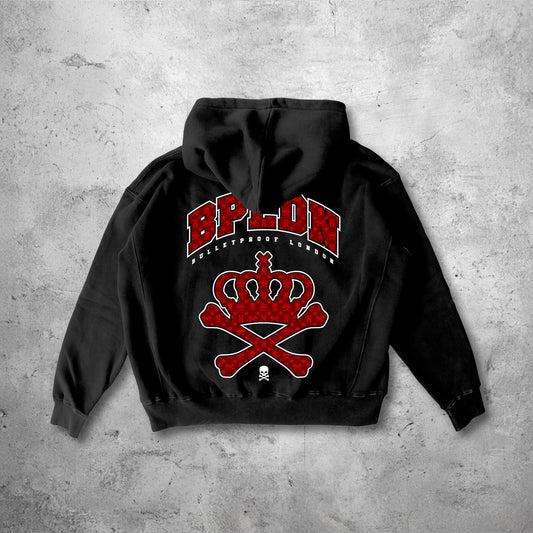 BPLDN HOODY - RED MONOGRAM.