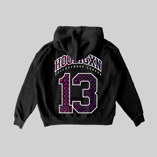 BLACK FADE HOOLIGAN HOODY