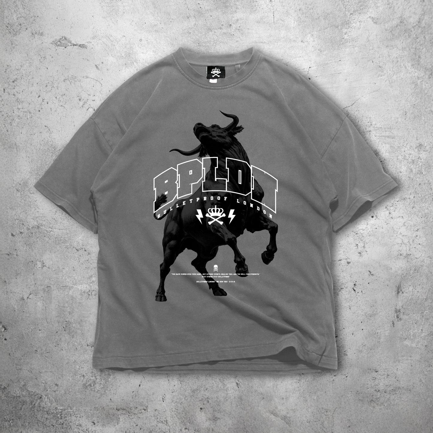 EL TORO ASESINO TSHIRT - MIDNITE GREY