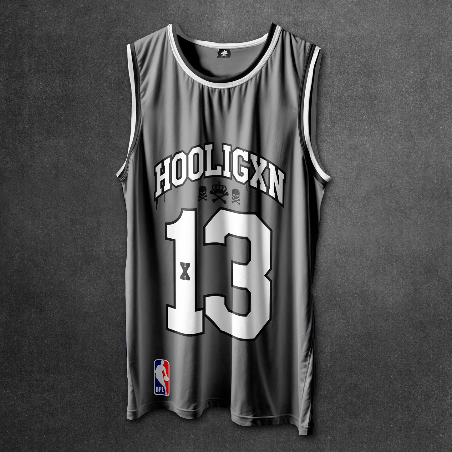 HOOLIGAN BASKETBALL VEST - DARK GREY