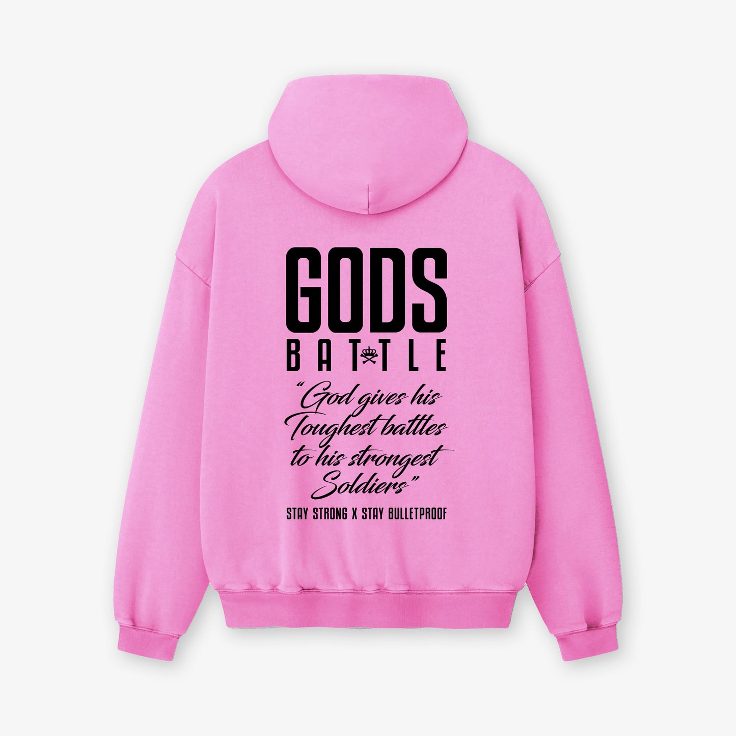 GODS BATTLE HOODY - PINK