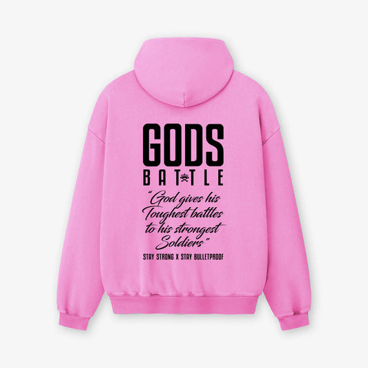 GODS BATTLE HOODY - PINK