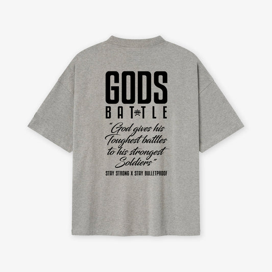 GODS BATTLE TSHIRT - SPORTS GREY