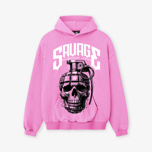SHRAPNEL HOODY - CANDY FLOSS PINK