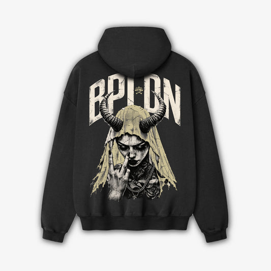 HELL SAINT HOODY - BLACK
