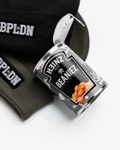 CUFFED "TAN" BEANIEZ IN A TIN.