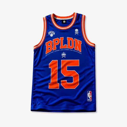NEW YORK KNICKS S V'S BPLDN VEST - BLUE AND ORANGE