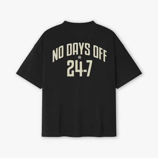 NO DAYS OFF TSHIRT - BLACK