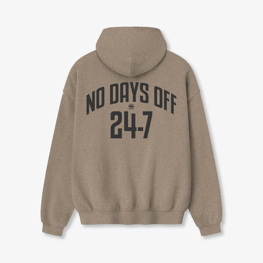 NO DAYS OFF HOODY - MOCHA