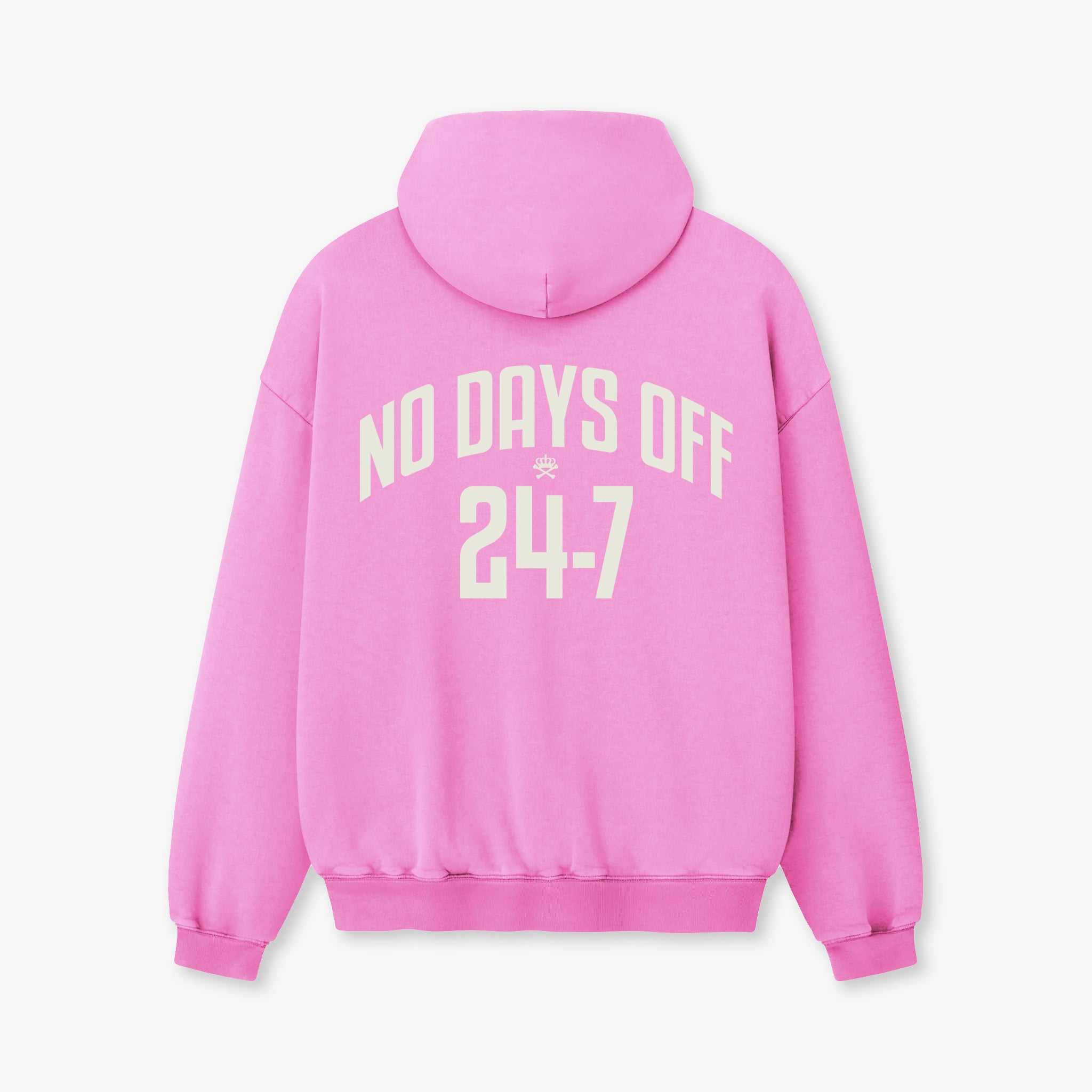 Bulletproof London NO DAYS OFF HOODY - PINK β www.bulletprooflondon.com