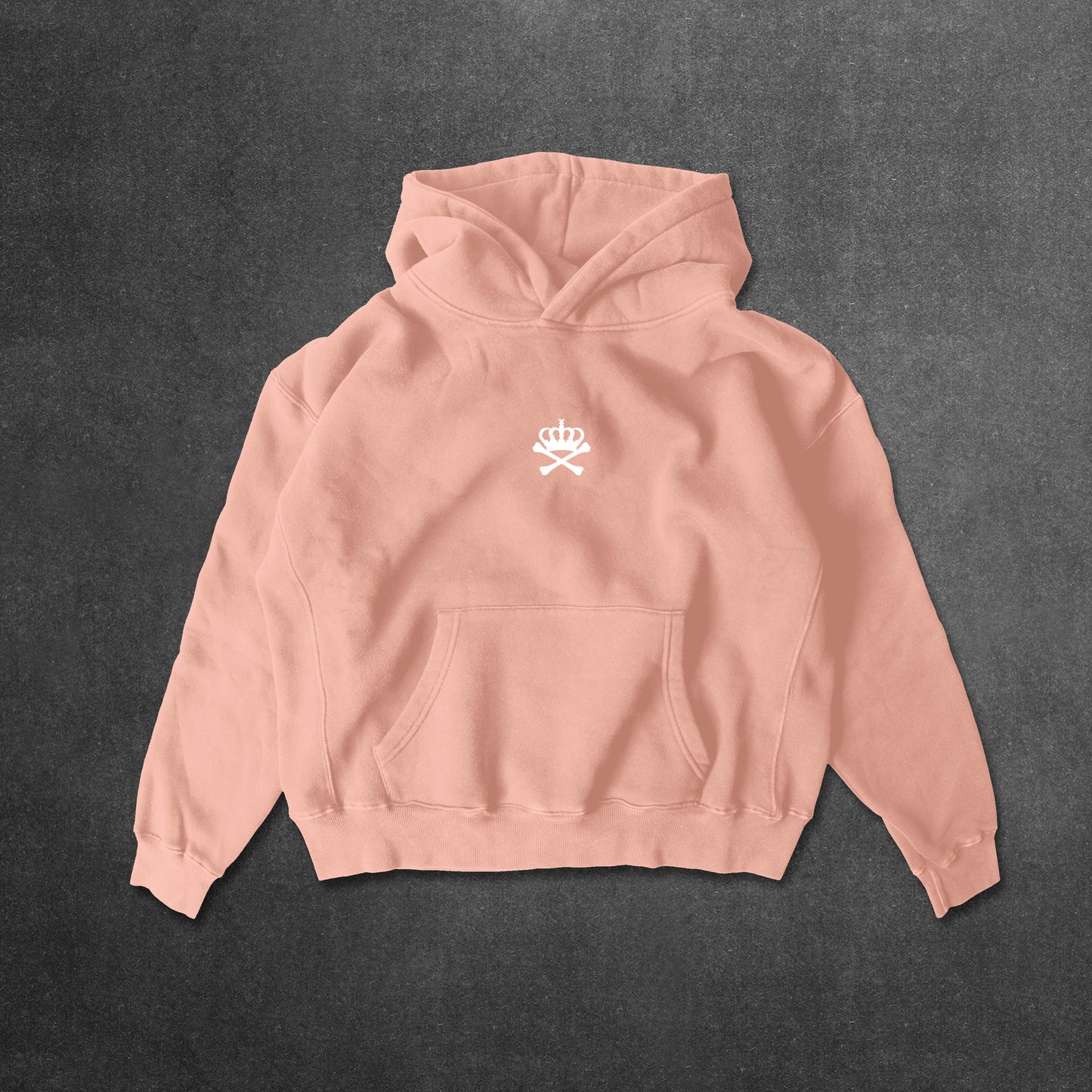 OVERCOME DARK DAYS "MID WEIGHT" HOODIE - PEACH