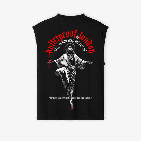 REQUIEM - BLACK - HAND CUT SLEEVELESS