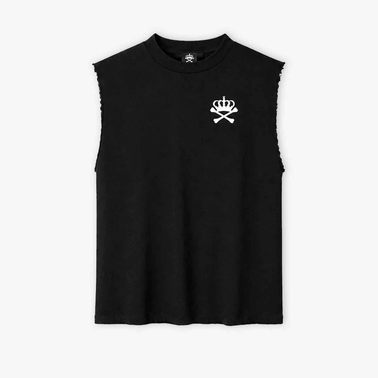 REQUIEM - BLACK - HAND CUT SLEEVELESS
