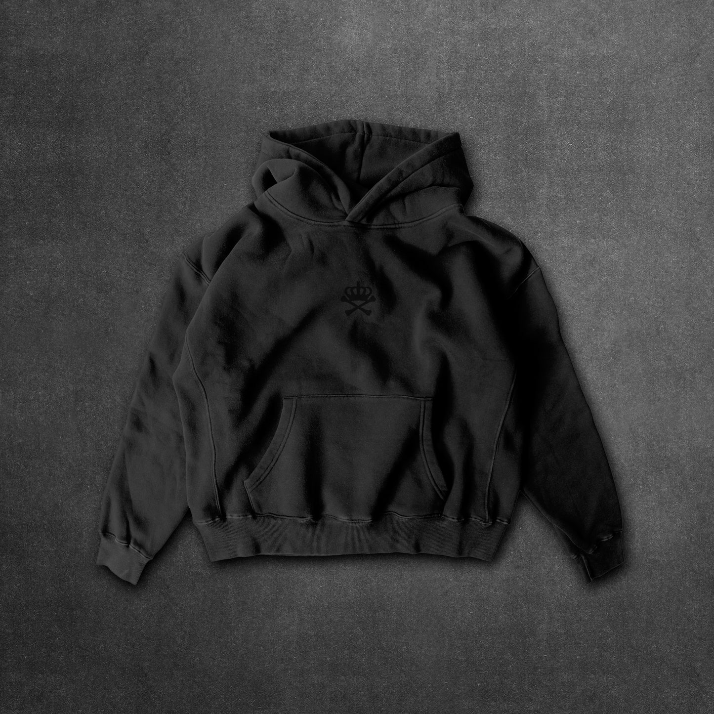 INFAMOUS HOODIE BLACK ON BLACK PINK - BLACK