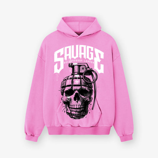 SHRAPNEL HOODY - PINK