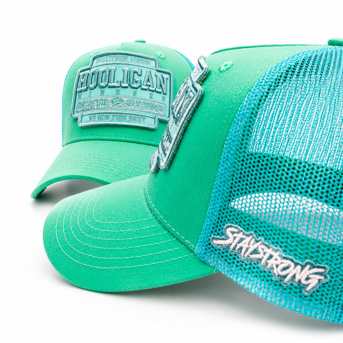 EXCLUSIVE TWIN PACK - TIFFANY AND GREY TRUCKER CAPS