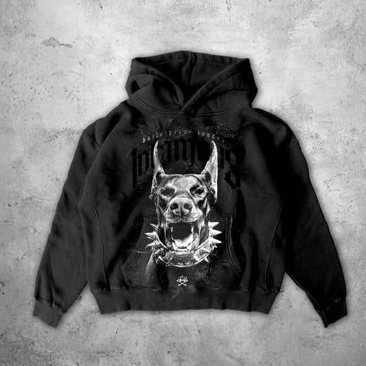 INFAMOUS HOODY - BLACK ON BLACK