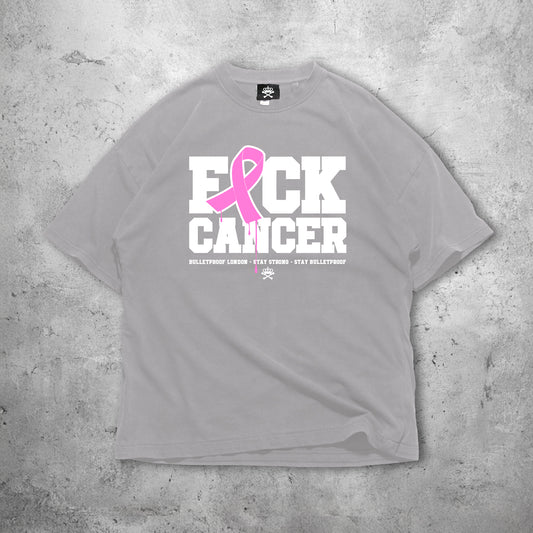 FXCK CANCER TSHIRT - LITE GREY
