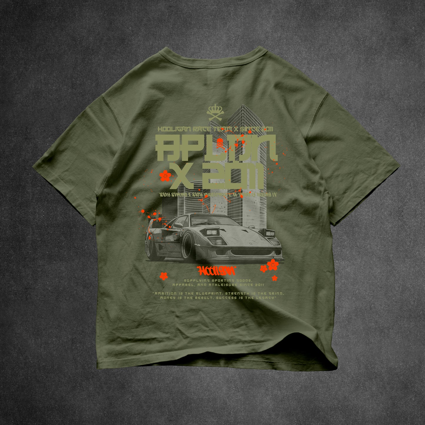 BULLET RUN TSHIRT- MILITANT GREEN