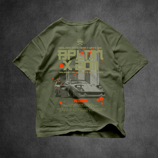 BULLET RUN TSHIRT- MILITANT GREEN