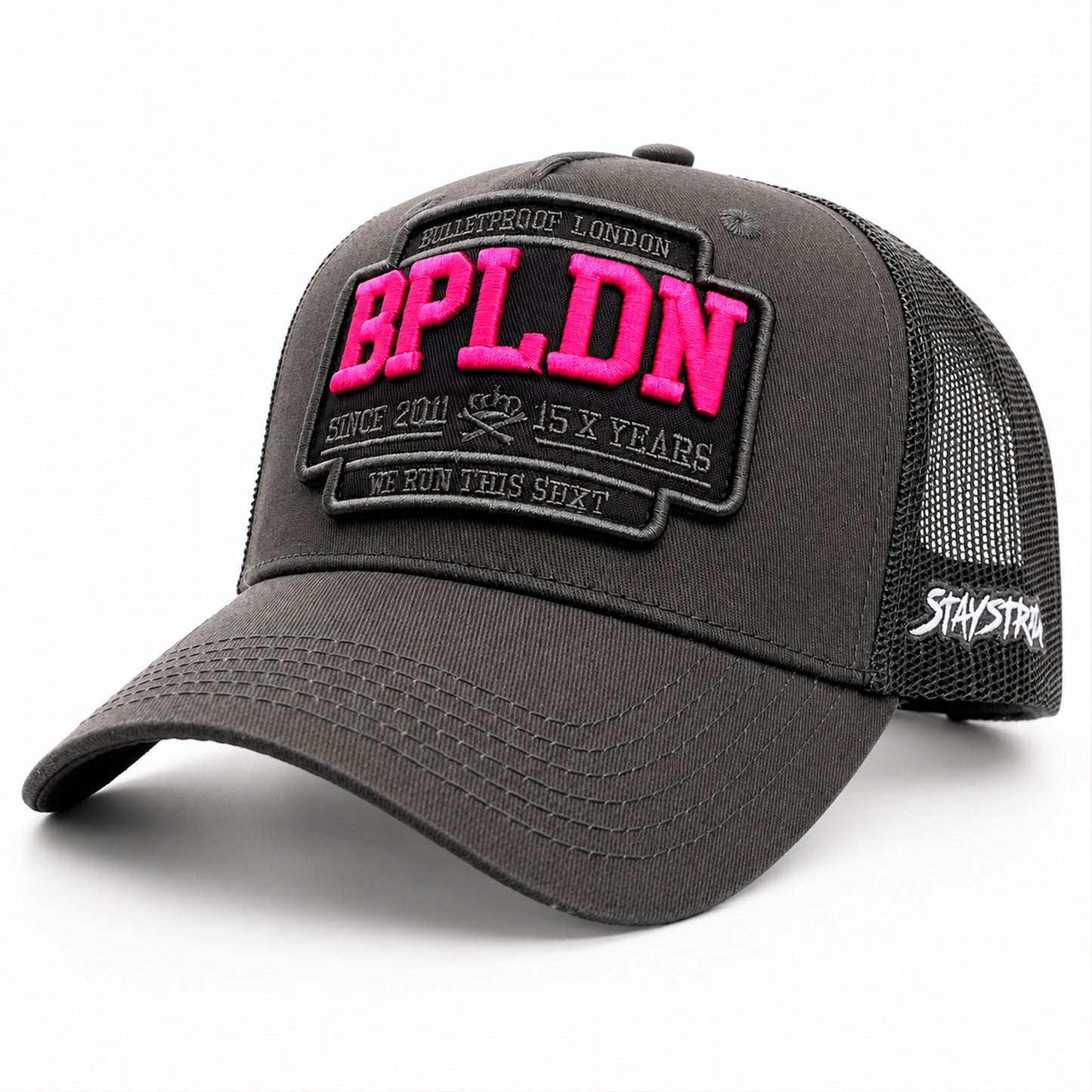 GREY ON GREY - PINK - BPLDN TRUCKER