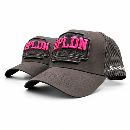 GREY ON GREY - PINK - BPLDN TRUCKER