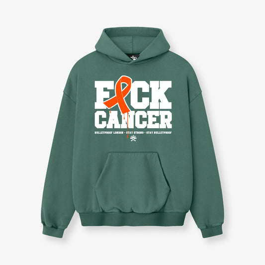 FXCK CANCER HOODY - GREEN ORANGE