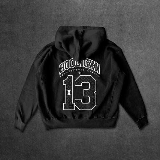 MONOPRINT HOODIE BLACK