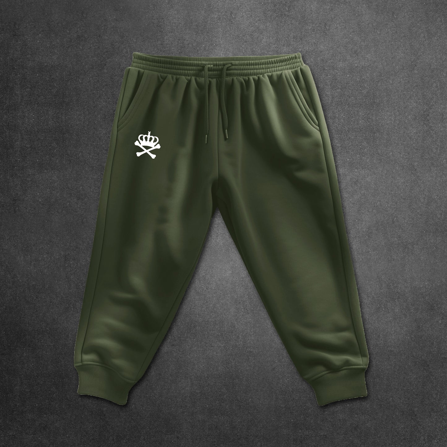 BULLETPROOF LONDON TRACKSUIT BOTTOMS - MILITARY GREEN